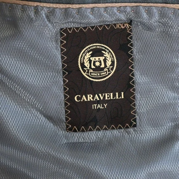 Caravelli 44L 36x34 Gray Sharkskin Super 150s Mens Jacket‎ Pants Suit
